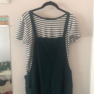 Loose Fit Cotton Overalls